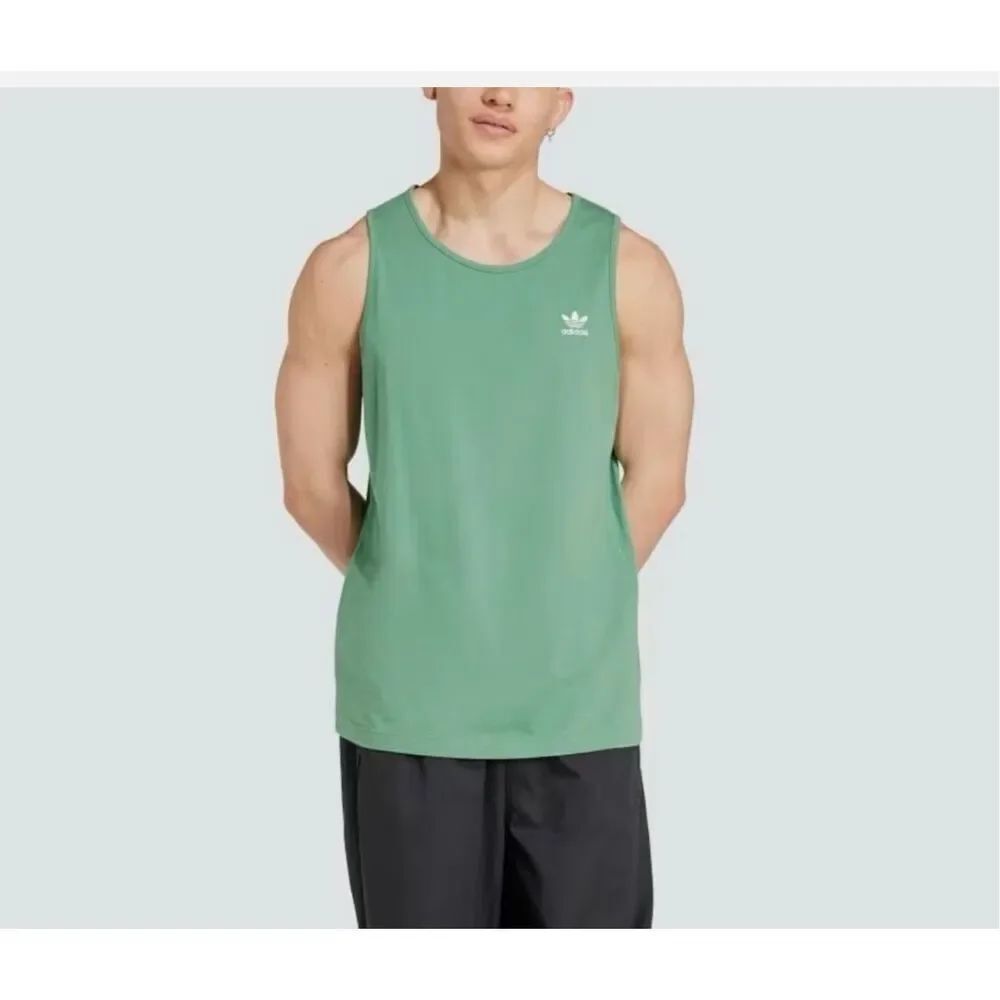 Adidas Men's Originals Essentials Logo Trefoil Tank Top 100% cotton size XS NWT